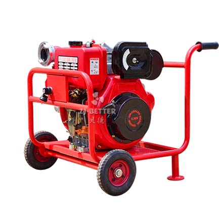 單杠移動式柴油機抽水泵